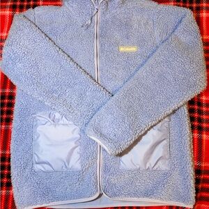 Columbia Light Purple Sherpa Fleece Jacket